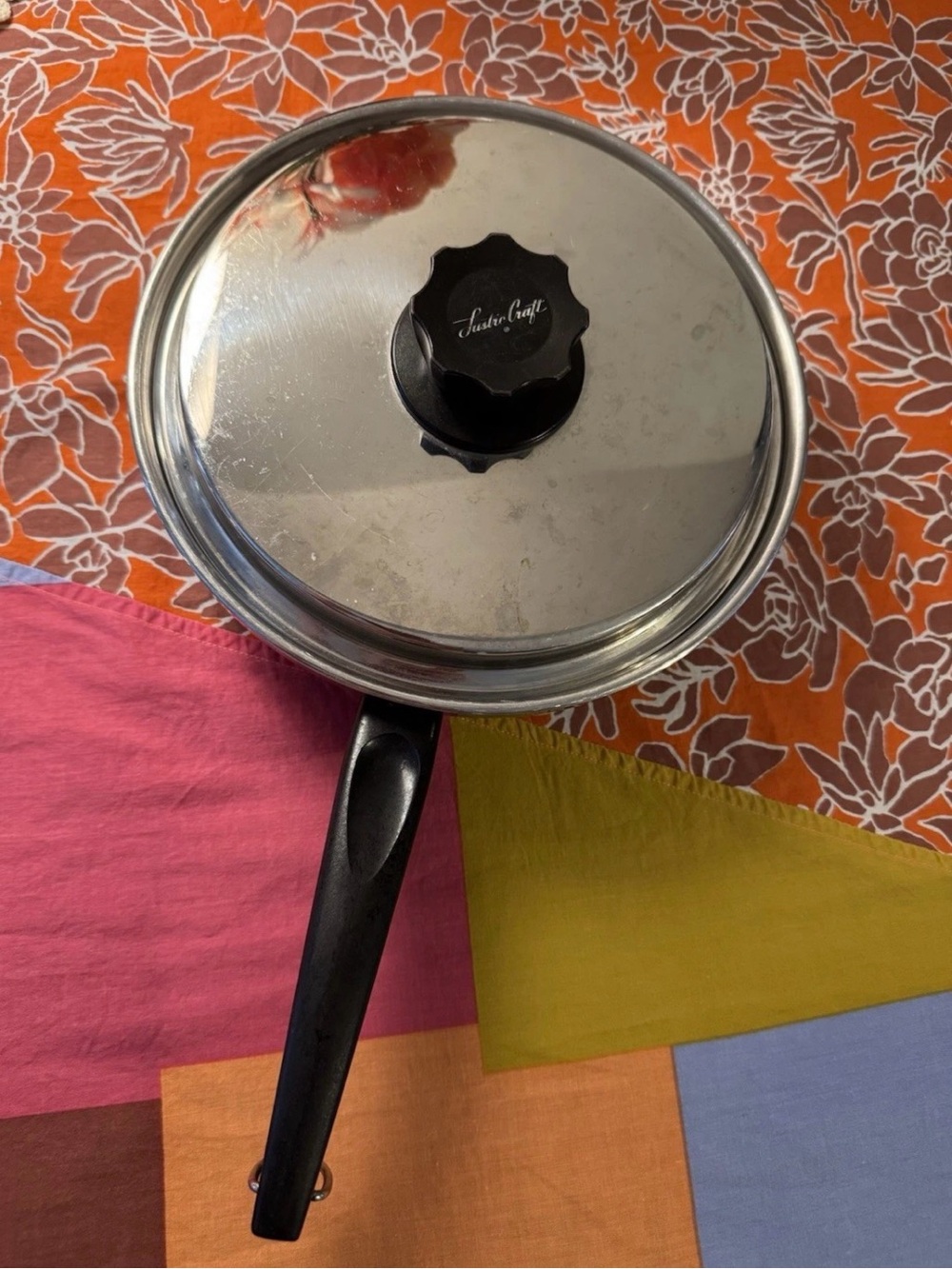 LUSTRE CRAFT 18-8 3 PLY Stainless Steel Cookware Vintage SKILLET Pan LID Pot